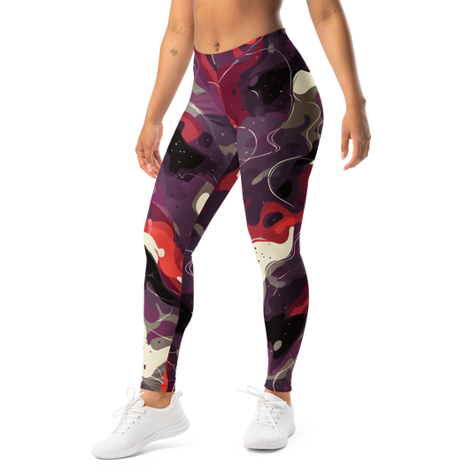 Spatta · Burnished Orchid mid-rise everyday leggings, left-front view.