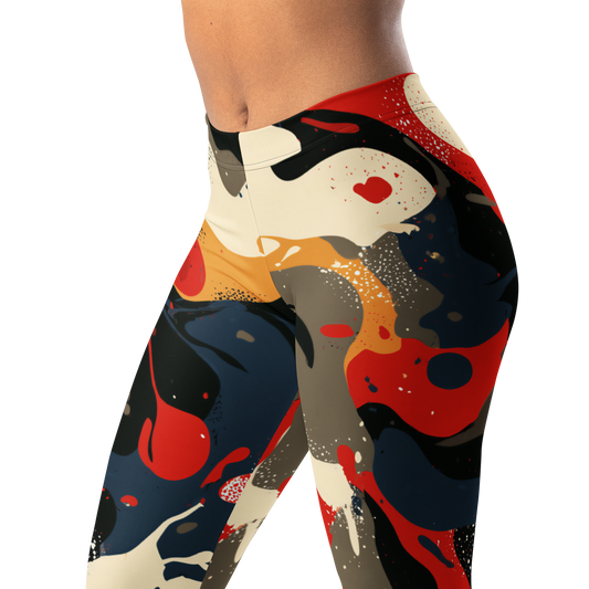 Spatta · Primary Shift mid-rise everyday leggings, waistband and pattern detail.