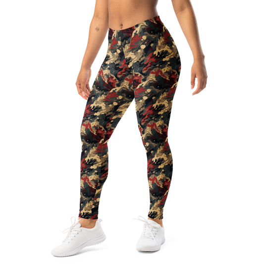 Spatta · Scarfhold Palette mid-rise everyday leggings, left-front view.