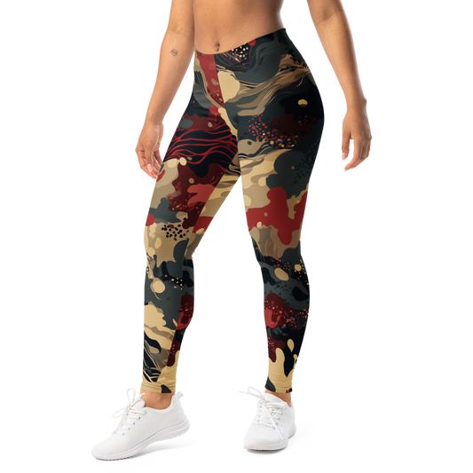Spatta · Scarfhold Palette mid-rise everyday leggings, left-front view.