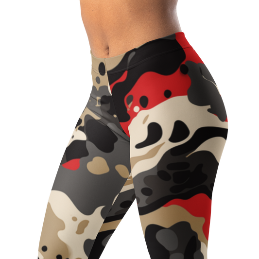 Spatta · Scarfhold Palette mid-rise everyday leggings, waistband and pattern detail.