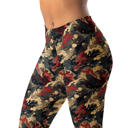 Spatta · Scarfhold Palette mid-rise everyday leggings, waistband and pattern detail.