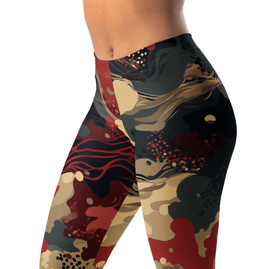 Spatta · Scarfhold Palette mid-rise everyday leggings, waistband and pattern detail.