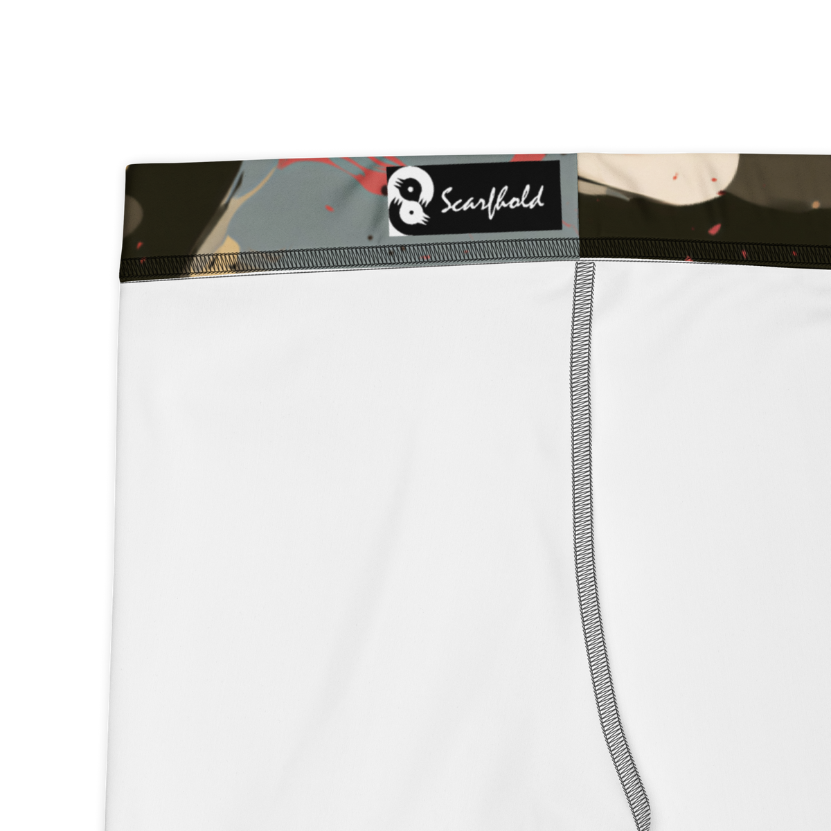 Spatta Soft Current camouflage mid-rise comfort leggings, fabric and construction details.