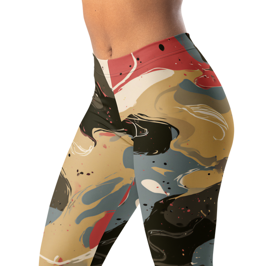 Spatta · Soft Current mid-rise everyday leggings, waistband and pattern detail.