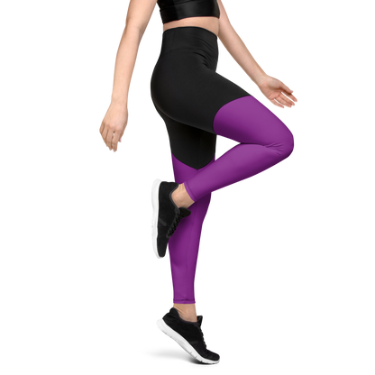 PLAIN DAHLIA #A1 SPORTS LEGGING