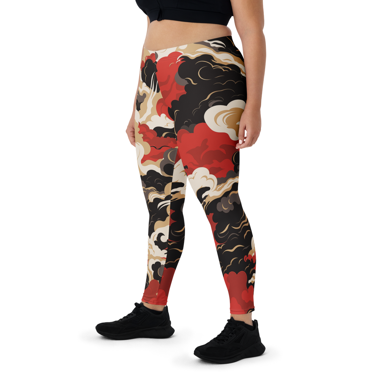 Tempest Scarfhold mid-rise comfort leggings, oversize-fit front view.