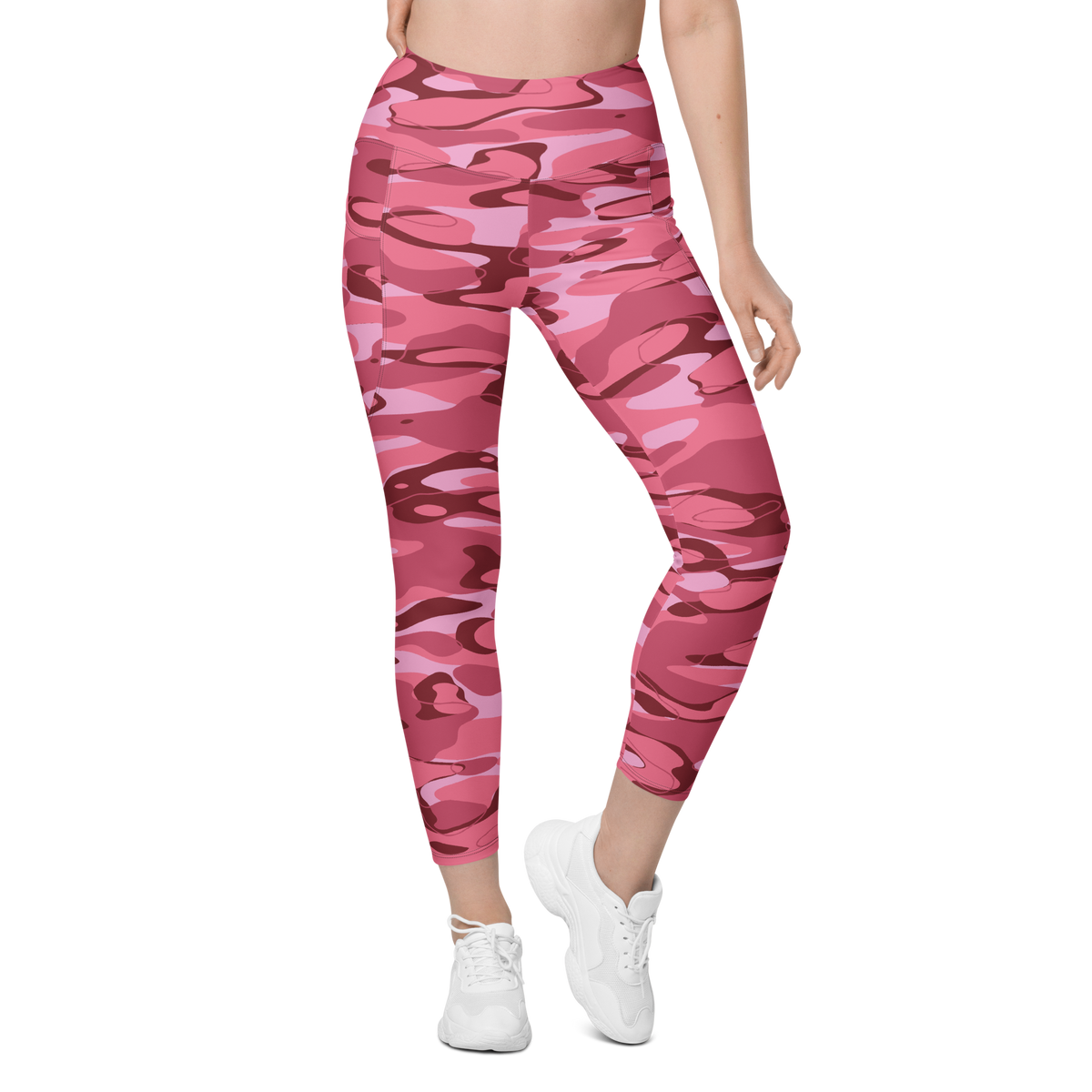 Tideway Deliciousness high-waisted pocket leggings, front view.