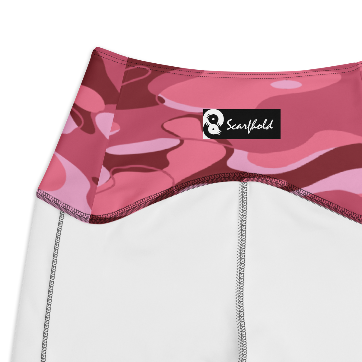 Tideway Deliciousness high-waisted pocket leggings, inside-label and construction detail.