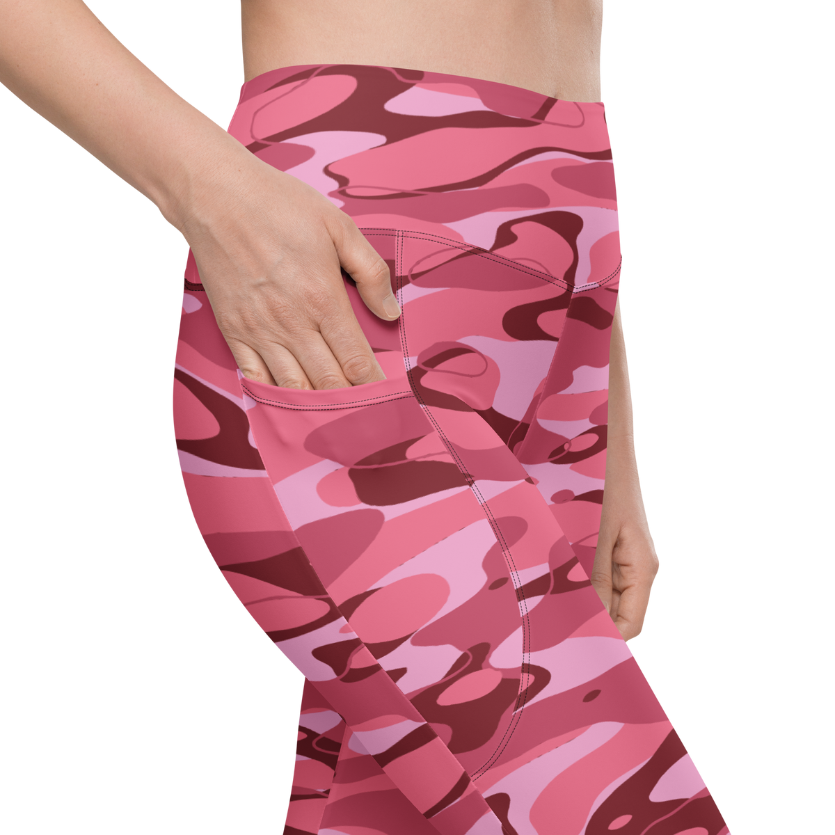 Tideway Deliciousness high-waisted pocket leggings, pocket detail.