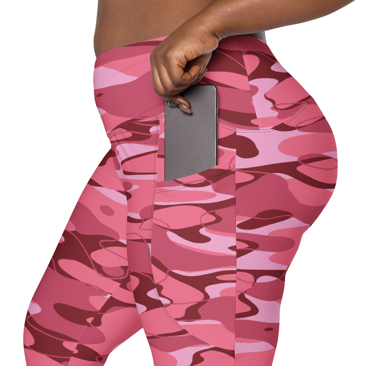 Tideway Deliciousness high-waisted pocket leggings, rear pocket detail.