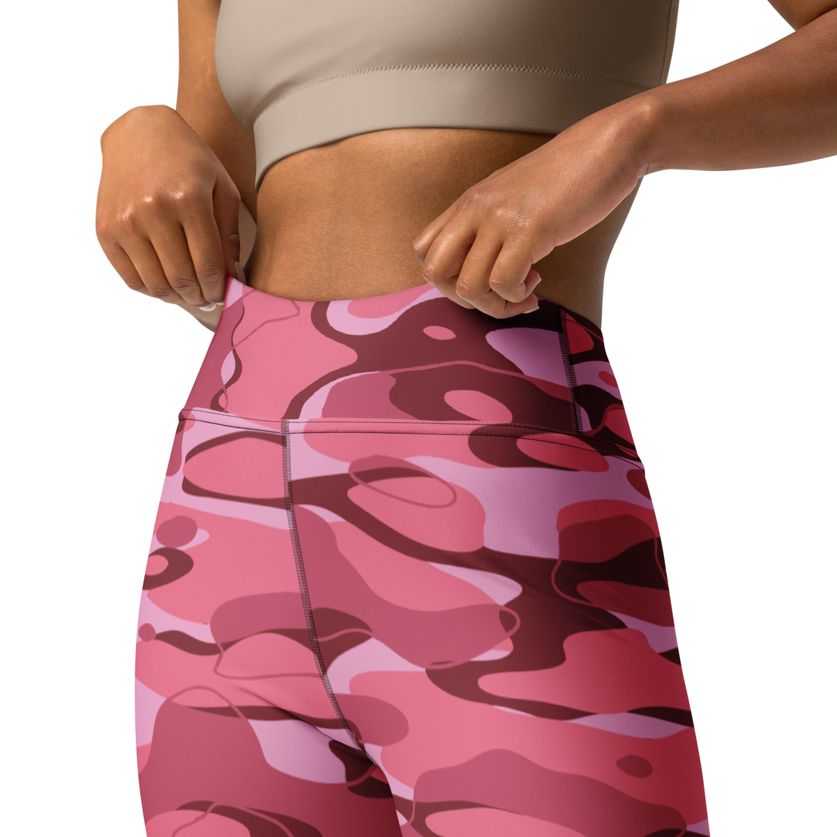 Tideway Deliciousness high-waisted yoga leggings, waistband and construction detail.