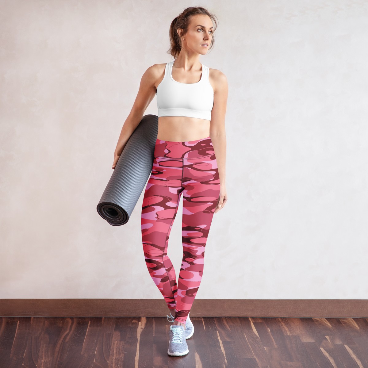 Tideway Deliciousness high-waisted yoga leggings, yoga lifestyle view.