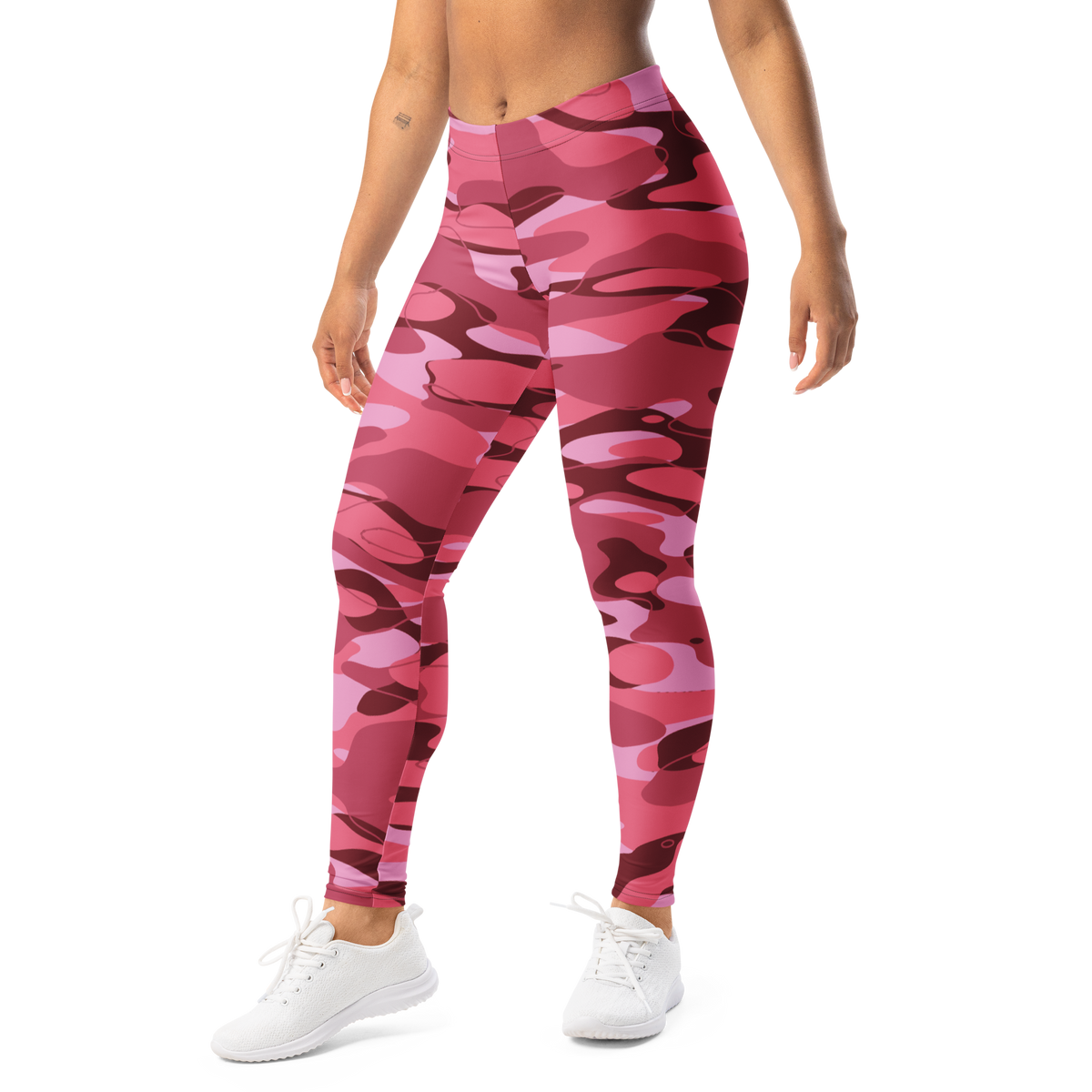 Tideway Deliciousness mid-rise comfort leggings, left-front view.