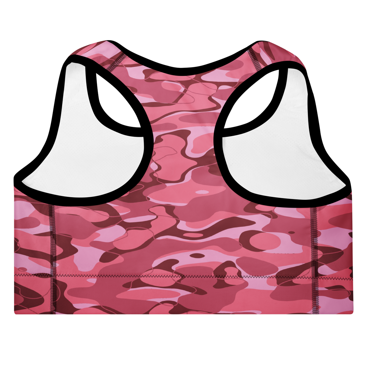 Tideway Deliciousness medium-support padded sports bra, back view.