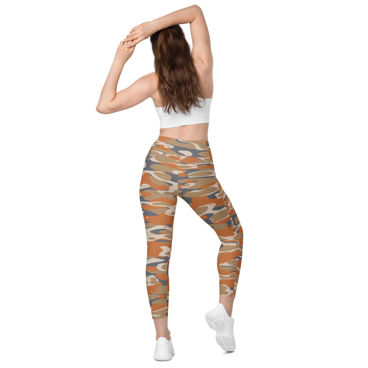 Tideway Fall & Autumn 1 high-waisted pocket leggings, back view.