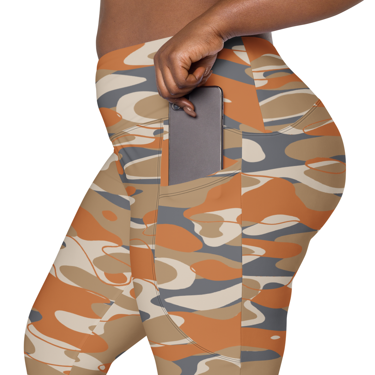 Tideway Fall & Autumn 1 high-waisted pocket leggings, rear pocket detail.