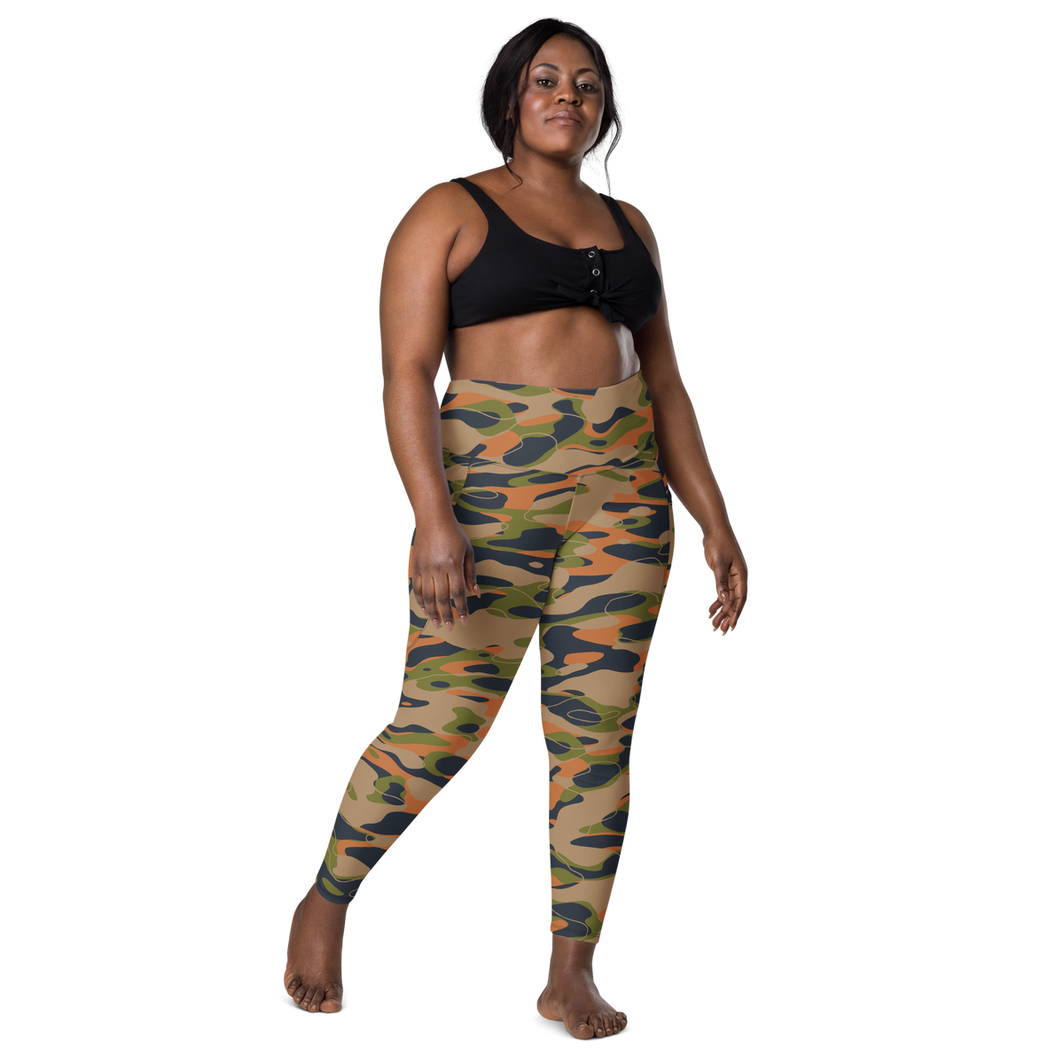 Tideway Fall & Autumn 2 high-waisted pocket leggings, larger-model front view.