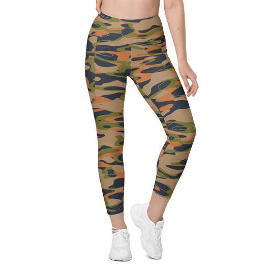 Tideway · Fall & Autumn · 2 high-waisted pocket leggings, front view.