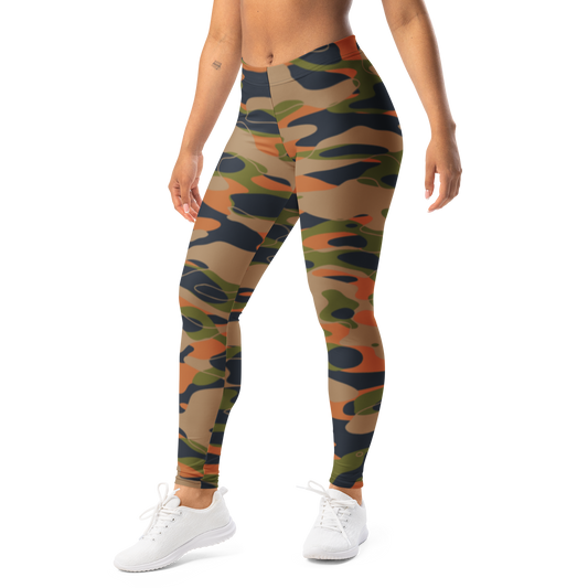 Tideway · Fall & Autumn · 2 mid-rise everyday leggings, left-front view.