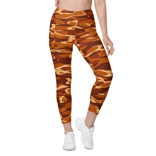 Tideway Fall & Autumn 3 high-waisted pocket leggings, front view.
