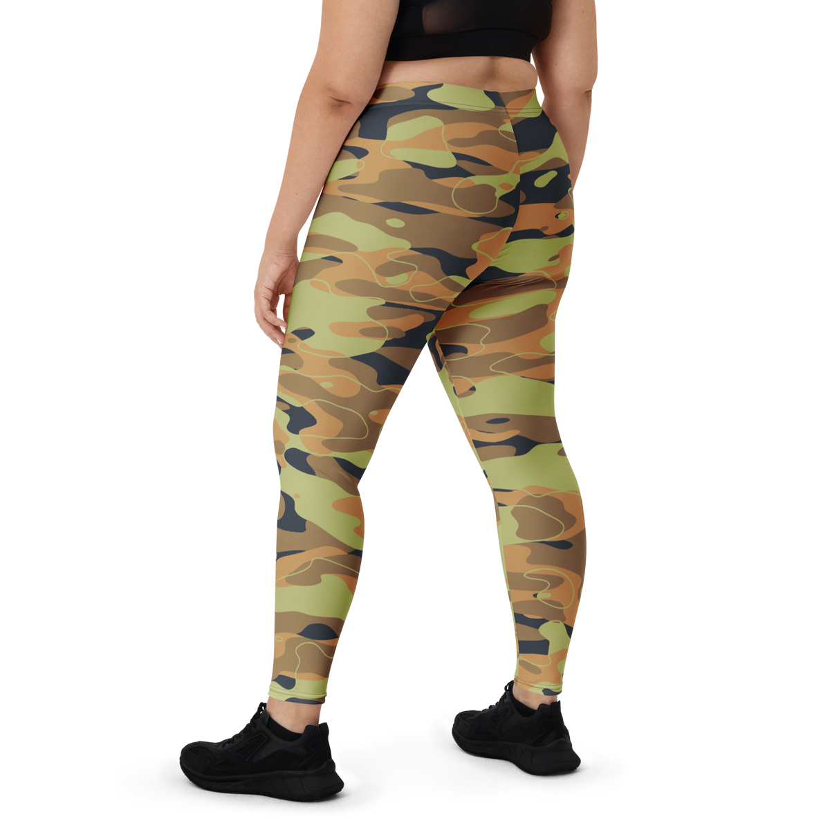 Tideway Flavour-Full mid-rise comfort leggings, oversize-fit back view.
