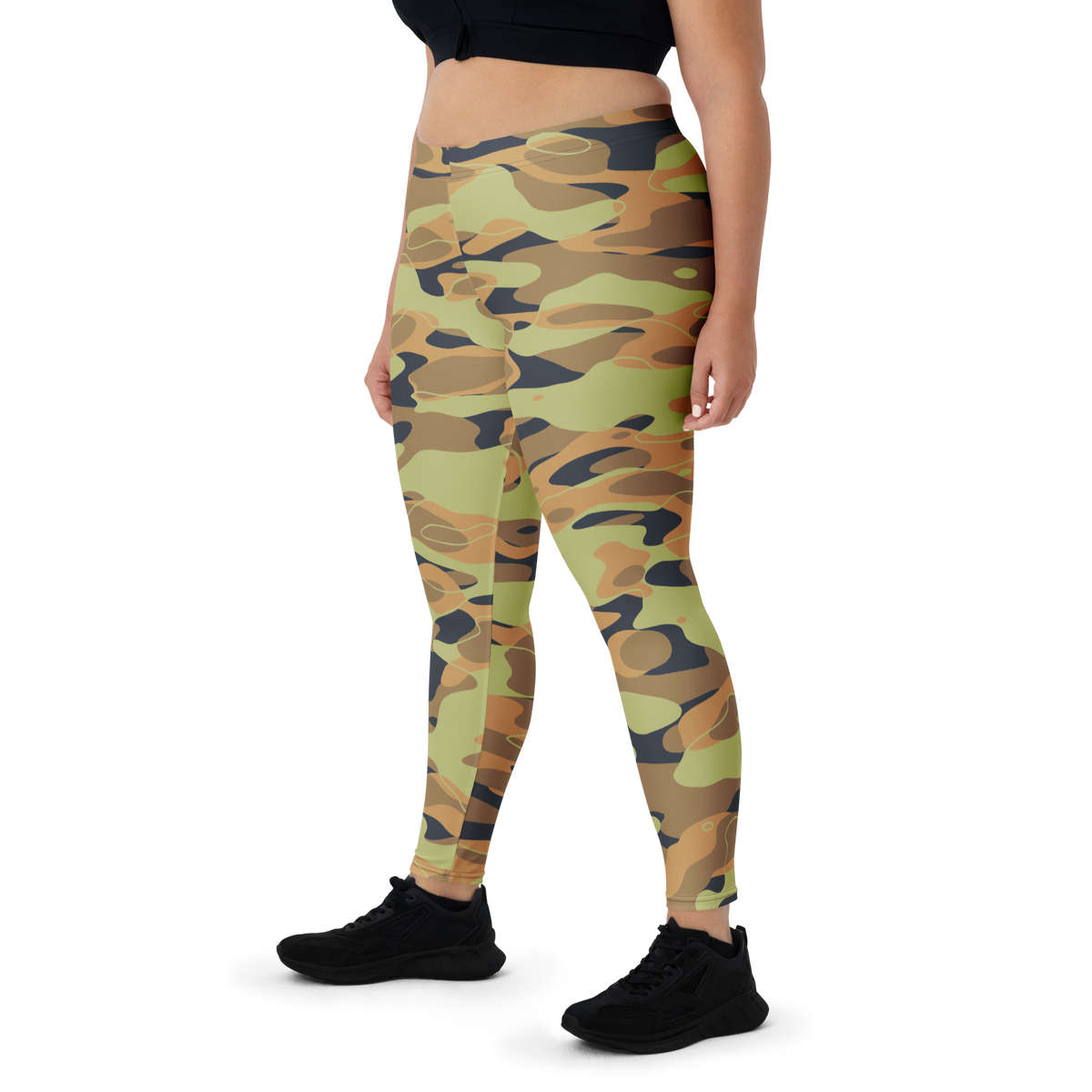 Tideway Flavour-Full mid-rise comfort leggings, oversize-fit front view.