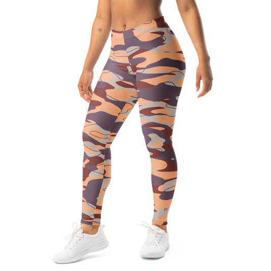 Tideway Libations comfort leggings, front view.