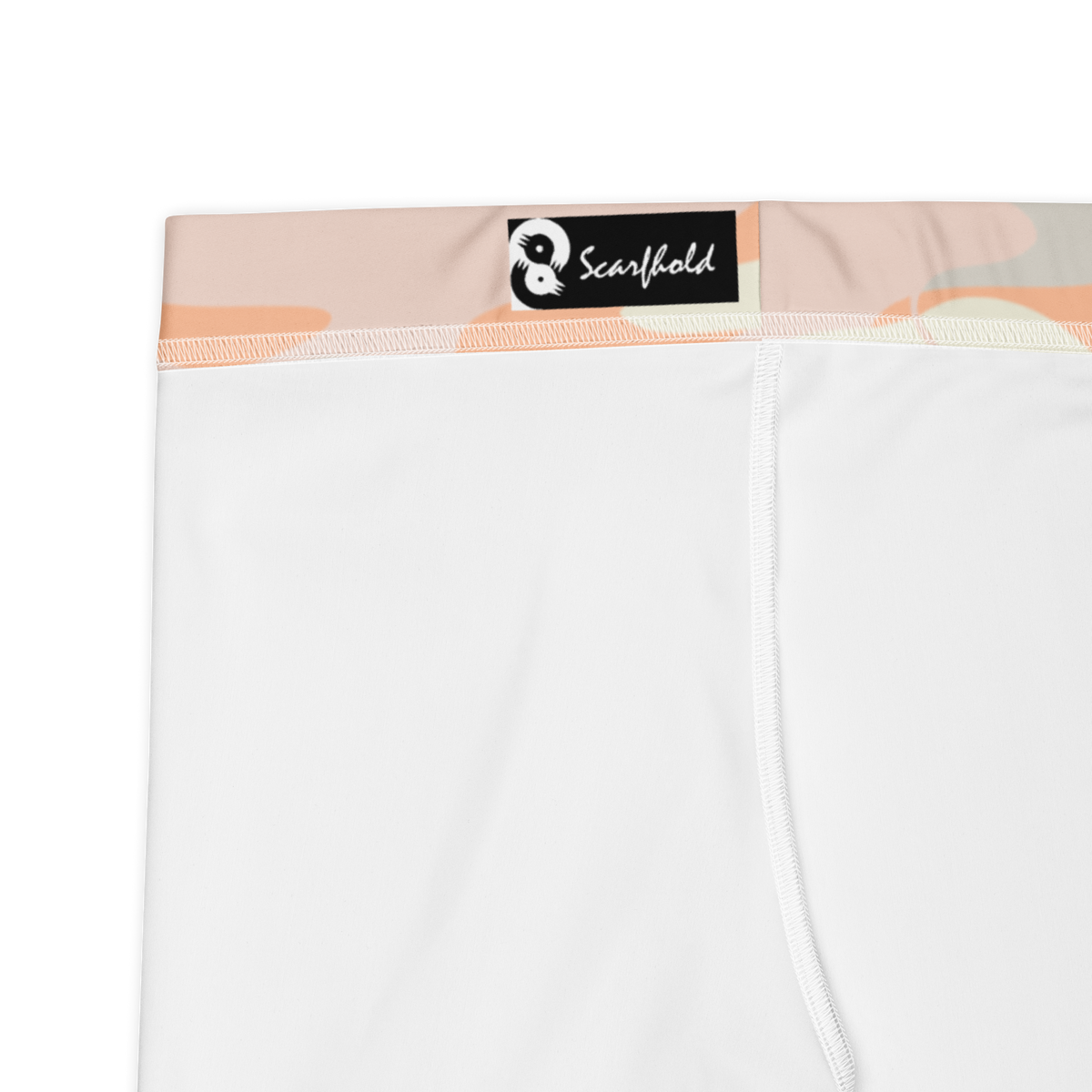 Tideway Peach Harmony mid-rise comfort leggings, fabric and construction details.