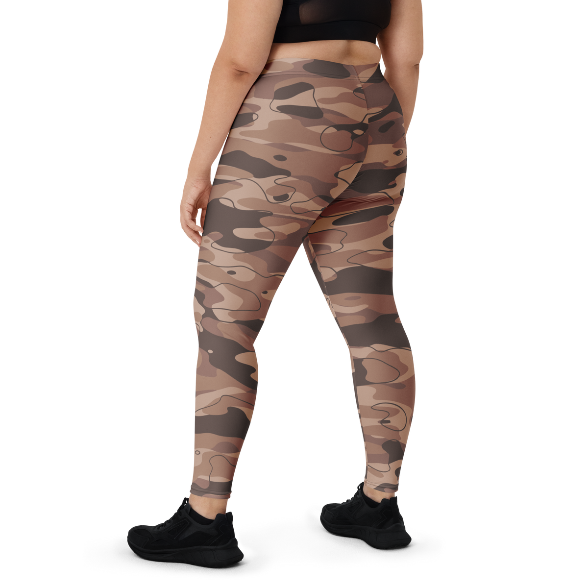 Tideway Relaxed Elegance 1 mid-rise comfort leggings, oversize-fit back view.