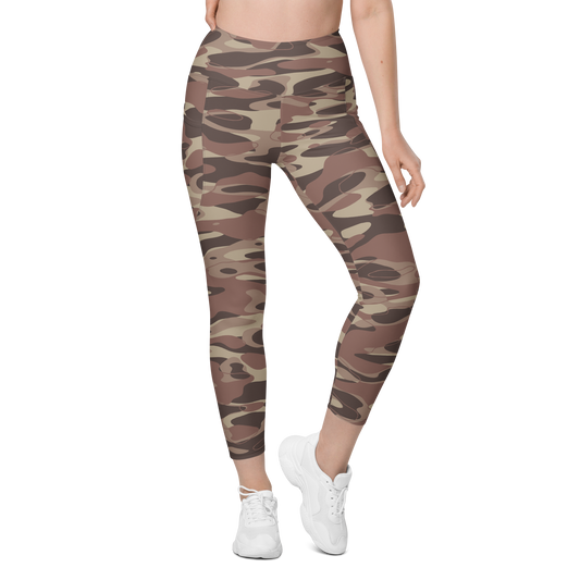 Tideway · Relaxed Elegance · 1 high-waisted pocket leggings, front view.