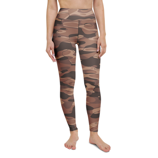 Tideway · Relaxed Elegance · 1 high-waisted yoga leggings, straight front view, barefoot.