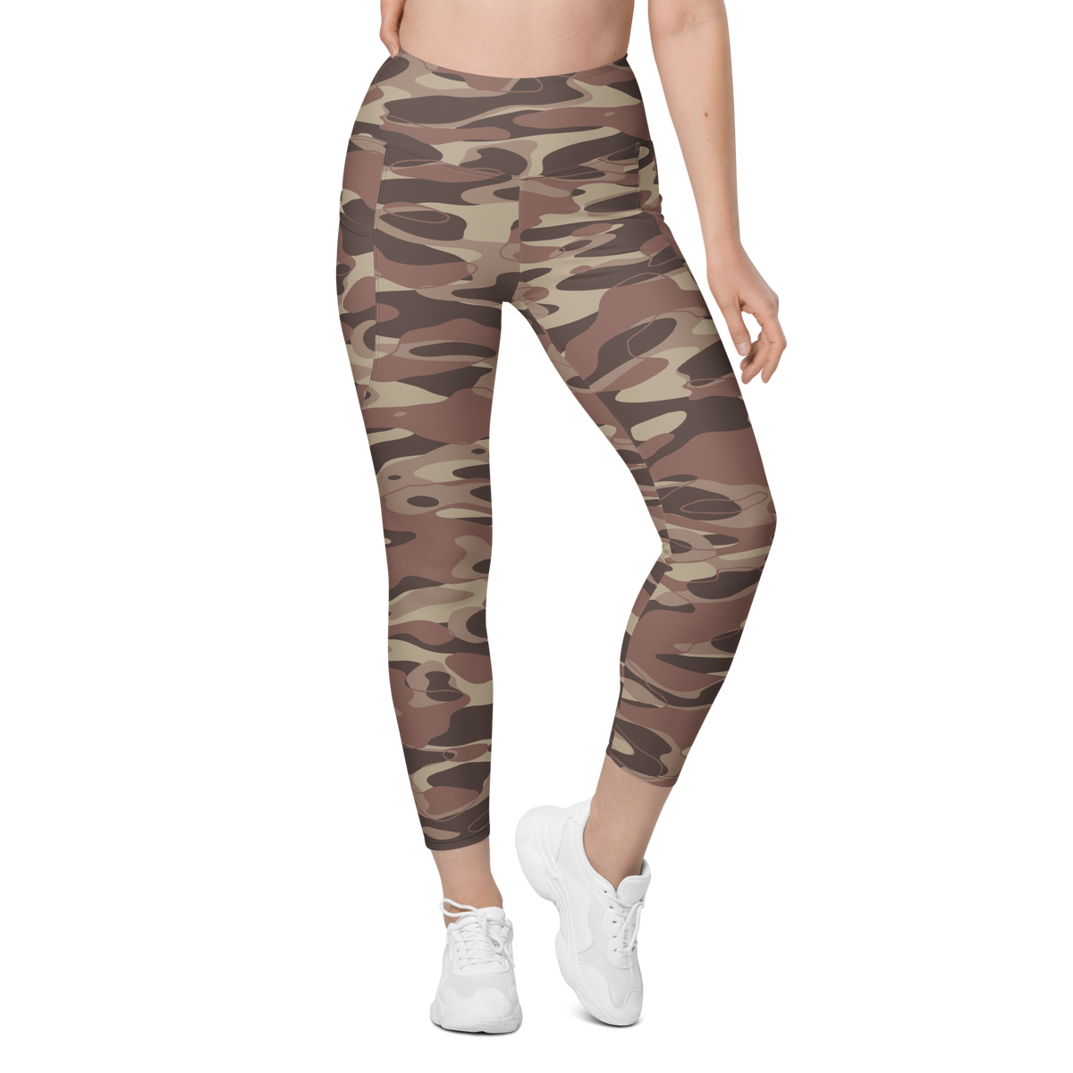 Tideway Relaxed Elegance 2 high-waisted pocket leggings, front view.