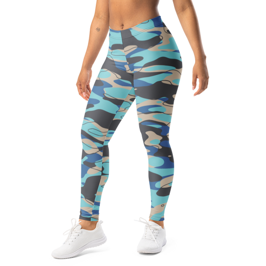 Tideway · Winter mid-rise everyday leggings, left-front view.
