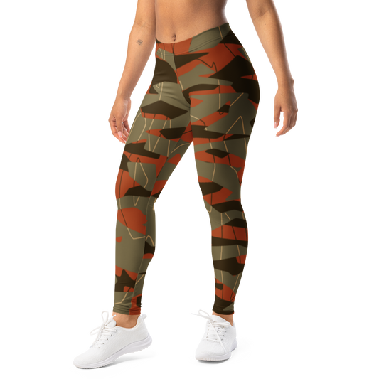 Timbre · Fall & Autumn mid-rise everyday leggings, left-front view.