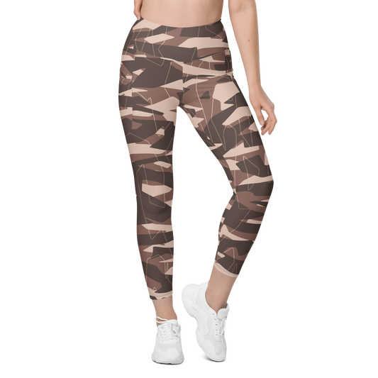 Timbre · Relaxed Elegance high-waisted pocket leggings, front view.