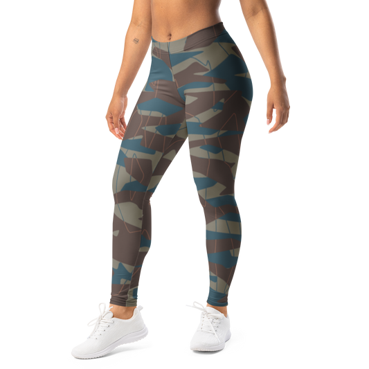 Timbre · Subtle Contrasts mid-rise everyday leggings, left-front view.