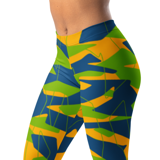 Timbre · Summer mid-rise everyday leggings, waistband and pattern detail.