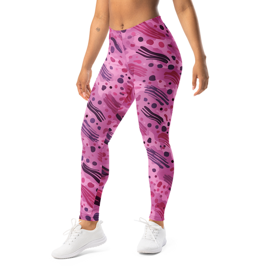 Toadskin · Burnished Orchid mid-rise everyday leggings, left-front view.