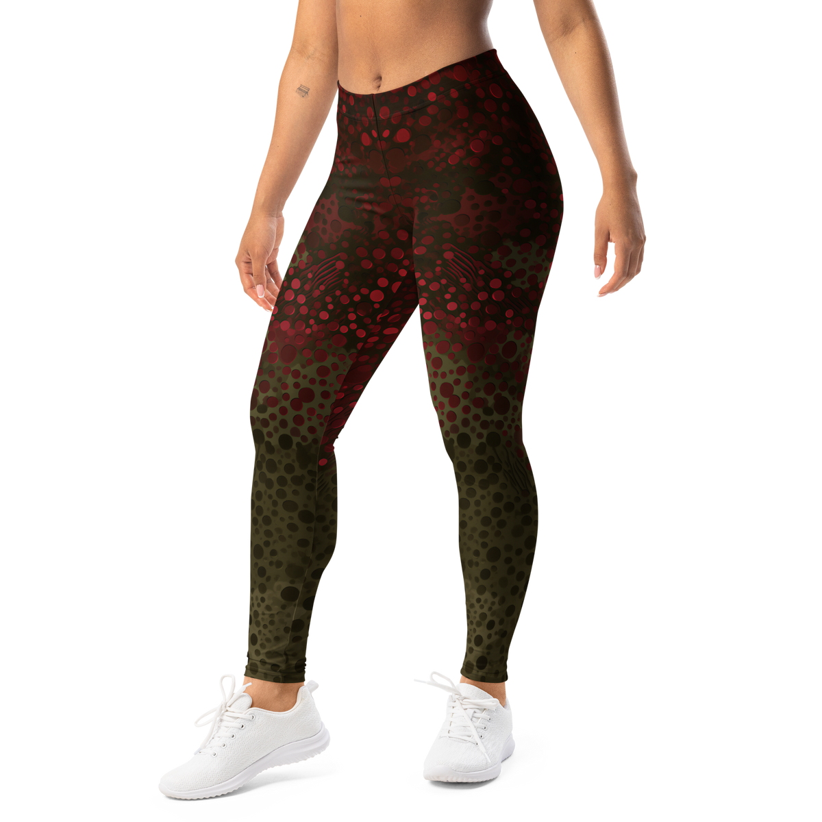 Toadskin · Emberwood mid-rise everyday leggings, left-front view.