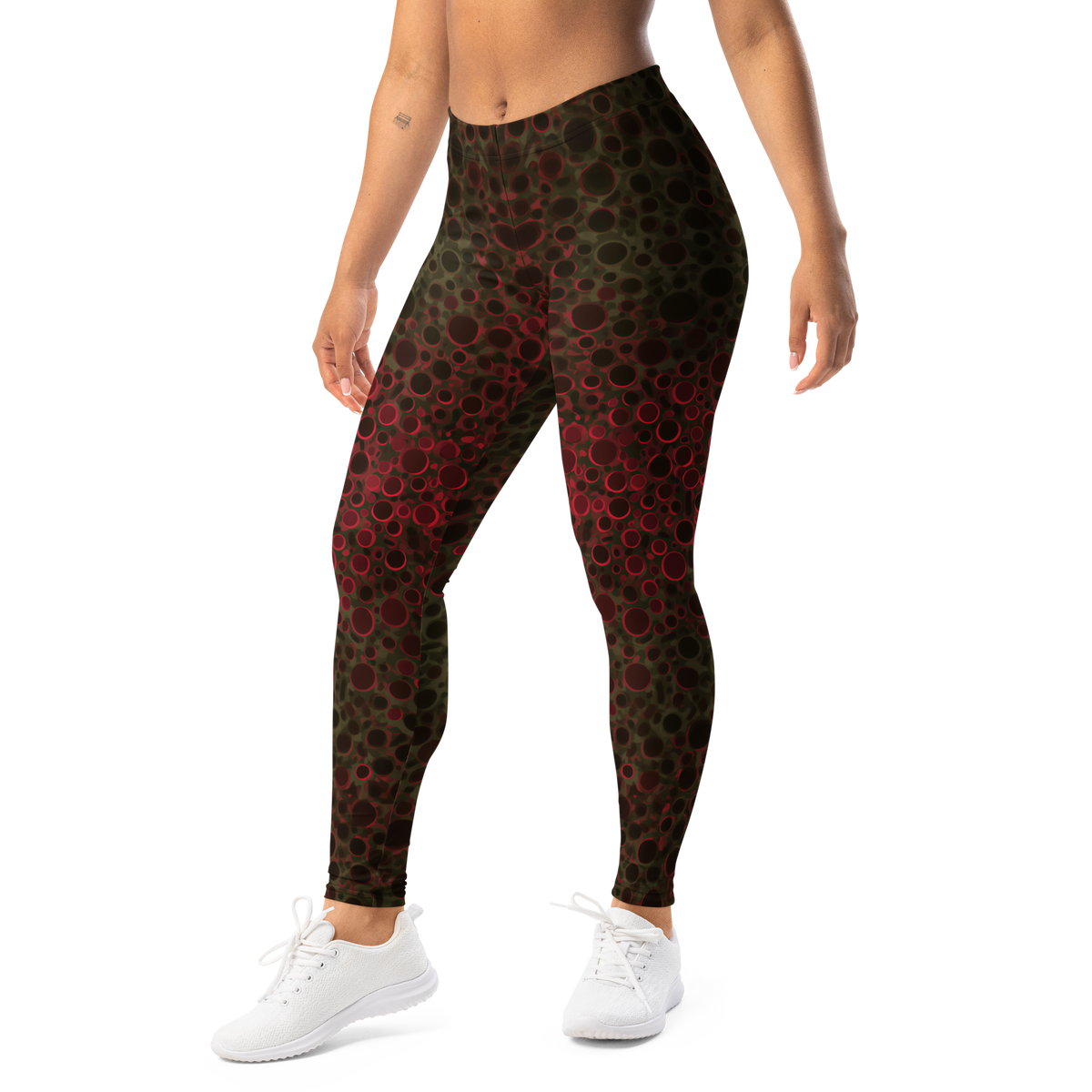 Toadskin · Emberwood mid-rise everyday leggings, left-front view.