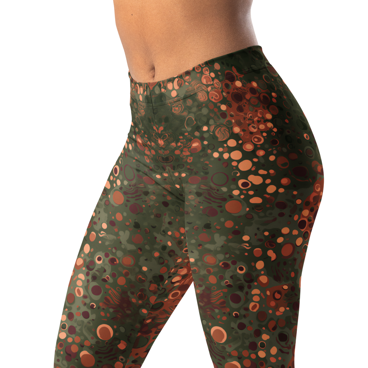 Toadskin · Emberwood mid-rise everyday leggings, waistband and pattern detail.