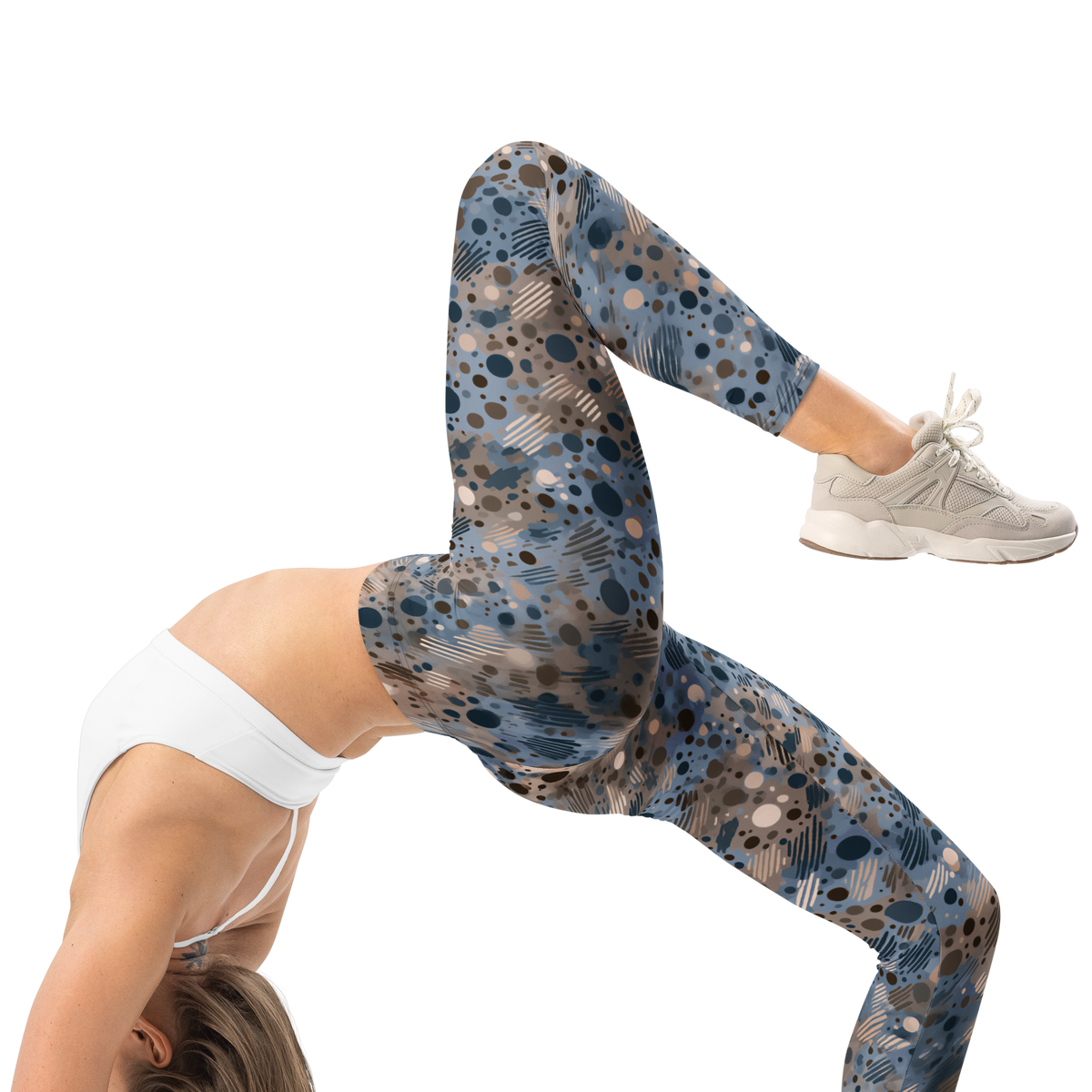 Toadskin Shear Dusk Transit mid-rise comfort leggings, right-side view.