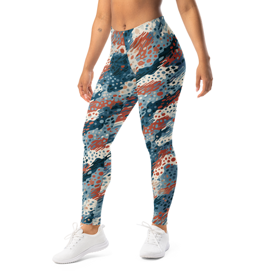 Toadskin · Tidal Signal mid-rise everyday leggings, left-front view.