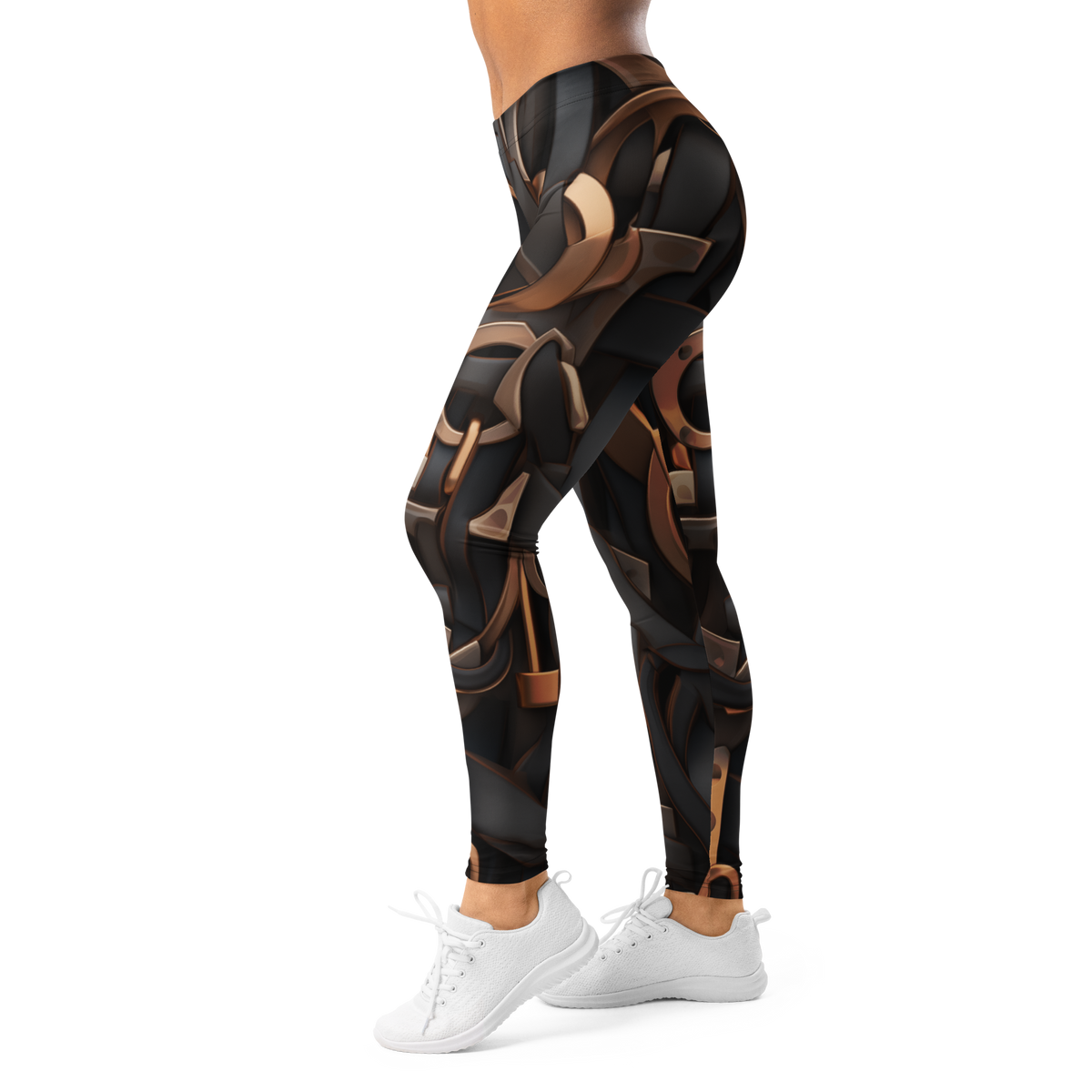 Tressel mid-rise comfort leggings, left-side view.