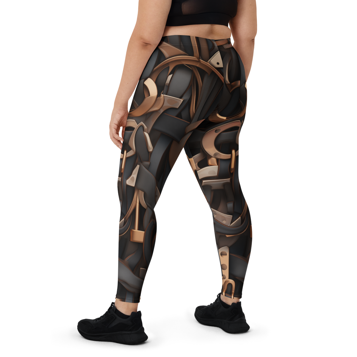 Tressel mid-rise comfort leggings, oversize-fit back view.
