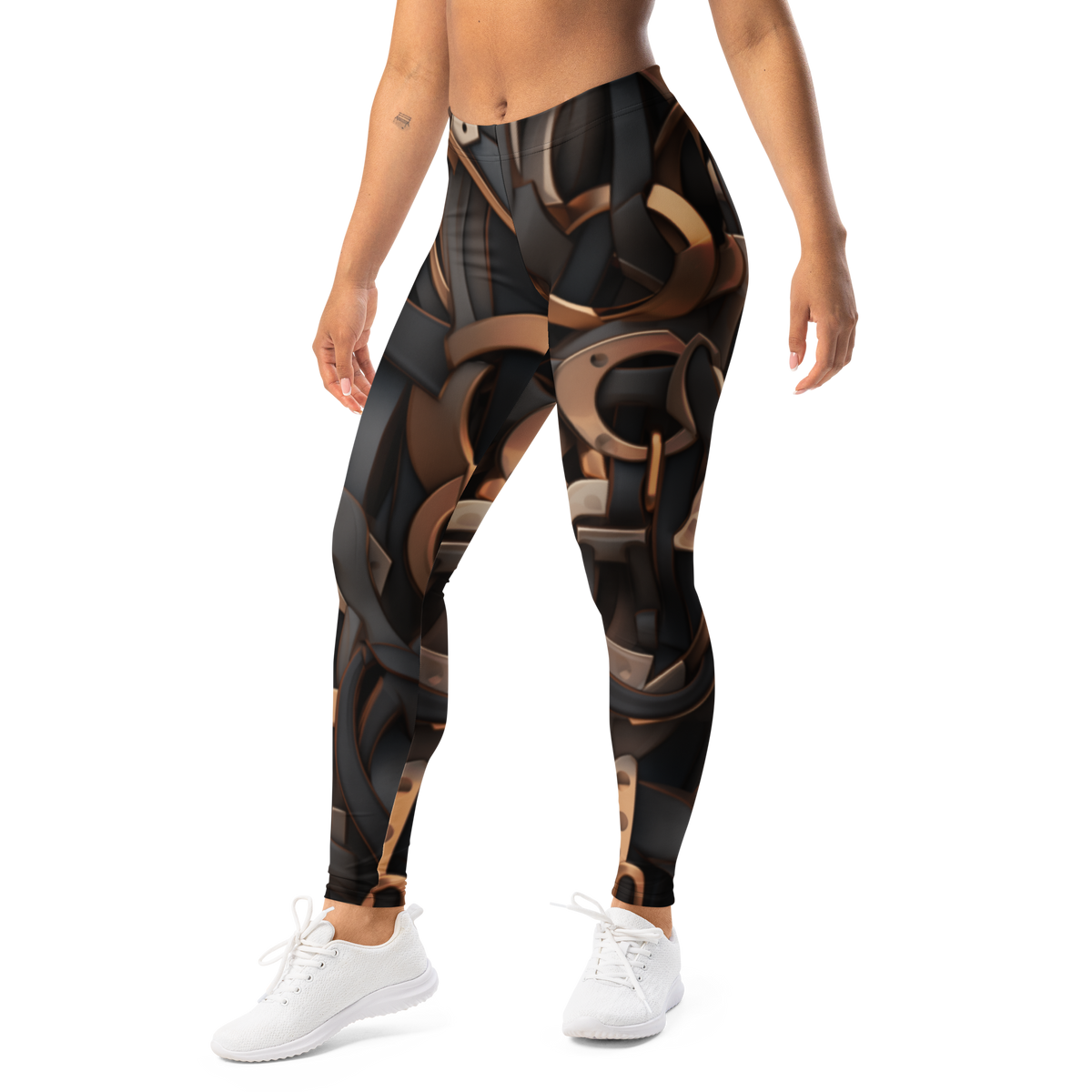 Tressel mid-rise everyday leggings, left-front view.