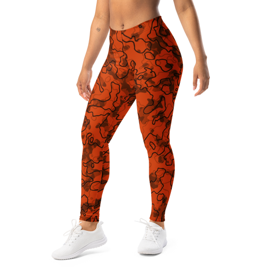Tundra · Dragonfire mid-rise everyday leggings, left-front view.