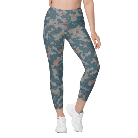 Tundra · Subtle Contrasts high-waisted pocket leggings, front view.