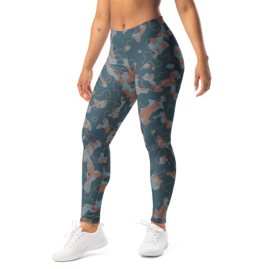 Tundra · Subtle Contrasts mid-rise everyday leggings, left-front view.